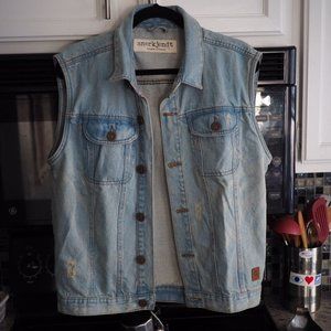 Anerkjendt blue jean denim vest L EUC from Denmark